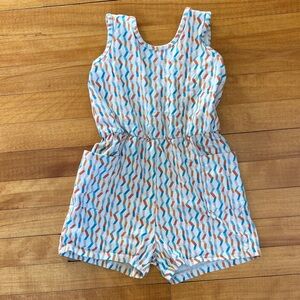 Colorful Geometric Kids Romper